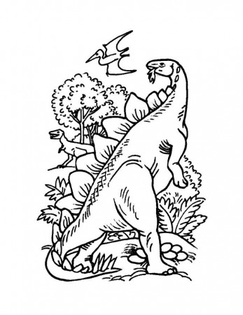 Dinosaur-coloring-6 | Free Coloring Page Site