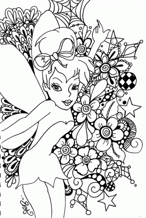 Tinkerbell Coloring Pages 28460 Label A4 Tinkerbell Coloring 