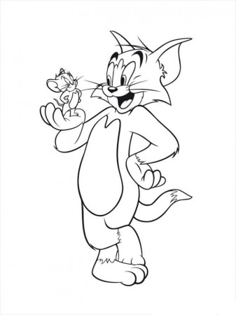 Boys Coloring page Tom and jerry | Kids Coloring Page