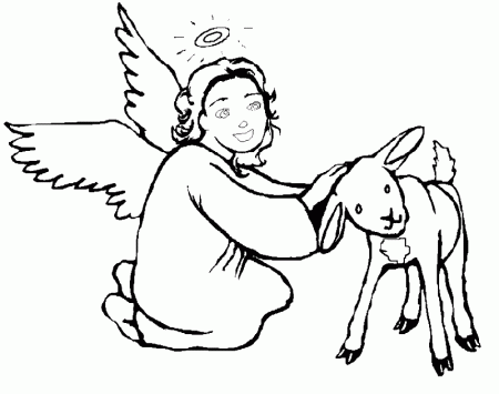 Angels | Free Printable Coloring Pages – Coloringpagesfun.com