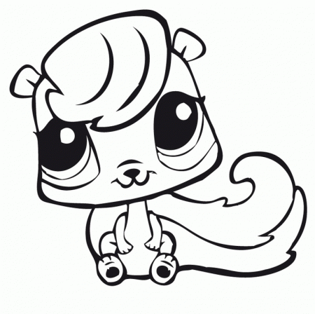 littlest pet shop colouring in page | Angelina's crafts