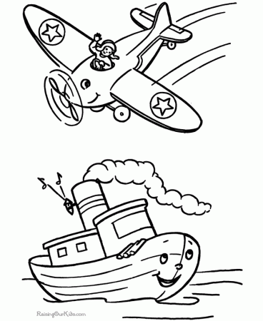 printable boat coloring sheets help kids develop many important 