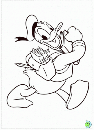 School Donald Duck Coloring page - smilecoloring.com