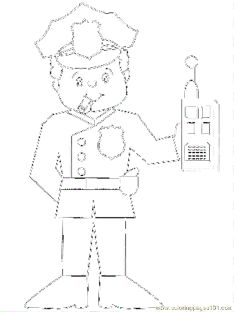 Coloring Pages Police22 (Peoples > Police) - free printable 