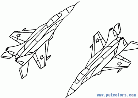 Jet Airplane Coloring Pages