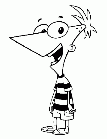 Coloring Pages Of Phineas And Ferb X