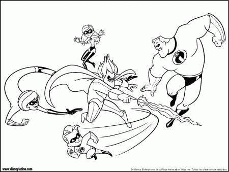 The Incredibles coloring pages - Coloring pages for kids - disney 