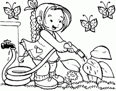 Spring Coloring Pages For Kids | Free coloring pages