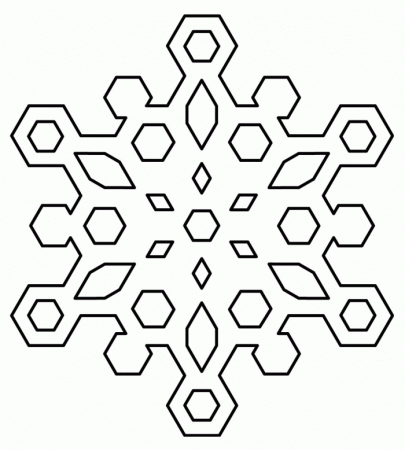 Snowflake Coloring Page For Kids | 99coloring.com