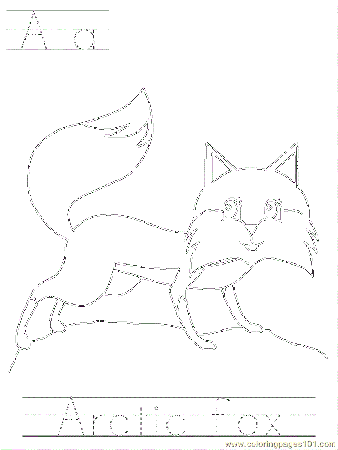 arctic fox Colouring Pages (page 2)