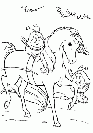 Rainbow Brite Coloring Pages for Kids- Printable Worksheets