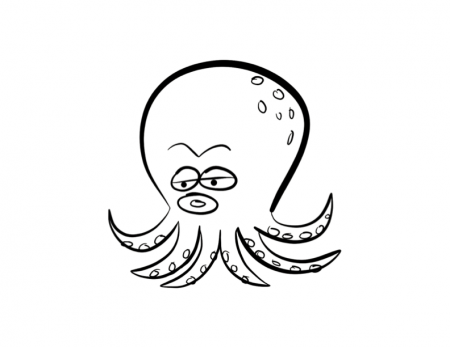 octopus coloring page colordad