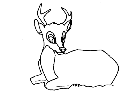 Deer Coloring Pages For Kids 107 | Free Printable Coloring Pages