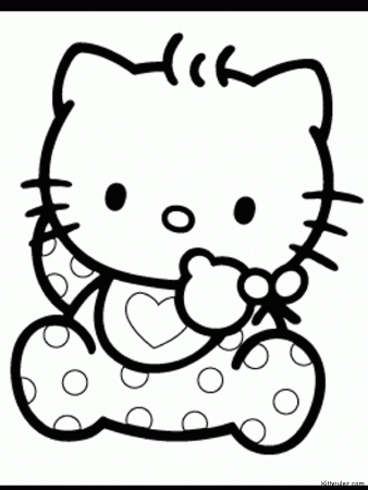 Hello Kitty Baby Coloring Pages 4 | Free Printable Coloring Pages