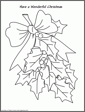 FREE Printable Christmas Coloring Pages - Decorations