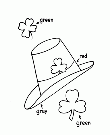 BlueBonkers: St Patrick's Day Coloring Page Sheets - 7 - Irish 