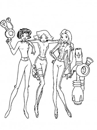 Beautiful Free Totally Spies Th Coloring Pages - deColoring