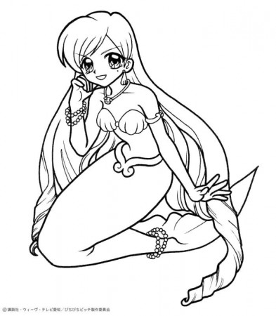 Mermaid Melody Coloring Pages Kids