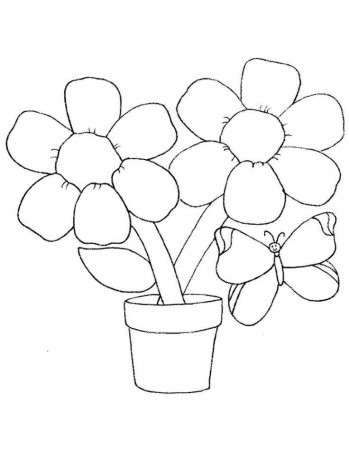 Spring Flowers Colouring Sheets | kids coloring pages