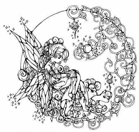 Fairy Princess Coloring Pages 216 | Free Printable Coloring Pages