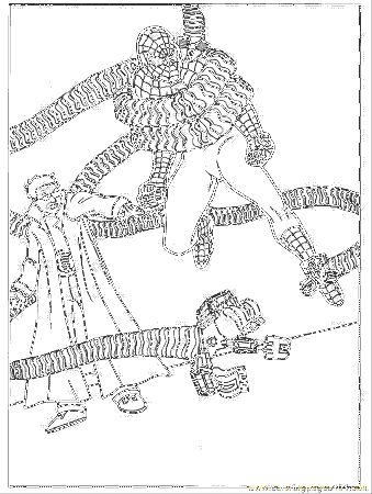 Coloring Pages Spiderman 2 023 (Cartoons > Spiderman) - free 