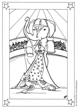 Jarvis Varnado: Circus Elephant Coloring Pages