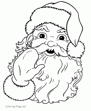 Sant Claus coloring page - Christmas coloring pages