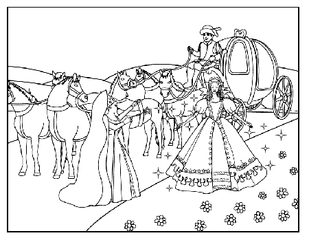 2014 cinderella coloring pages