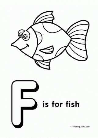 Letter F Coloring Pages Of Alphabet F Letter Words For Kids 178110 