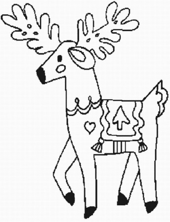 reindeer Colouring Pages (page 2)