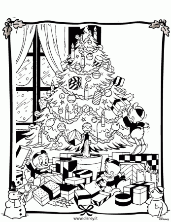 Christmas tree Coloring Pages - Coloringpages1001.
