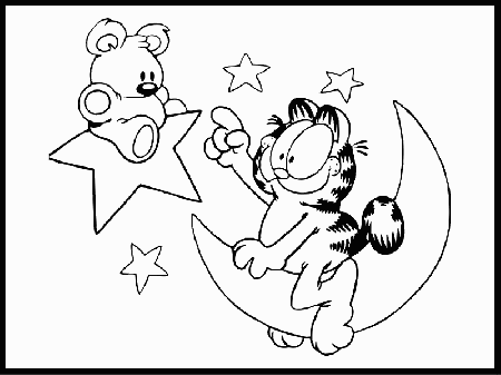 Kids Coloring Moon And Stars Coloring Pages The Moon And The Stars 