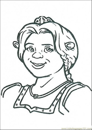 Coloring Pages Fiona Ogre (Cartoons > Shrek) - free printable 