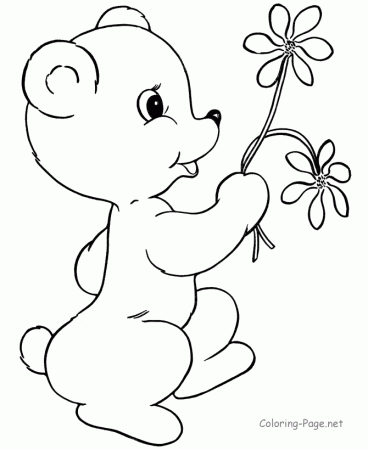 Mother's Day coloring page - Flowers for Mom