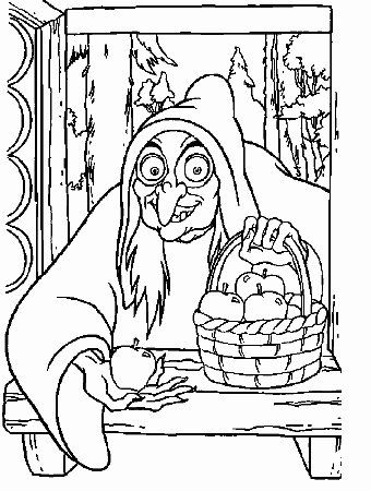 Snowwhite Coloring Pages - Coloringpages1001.