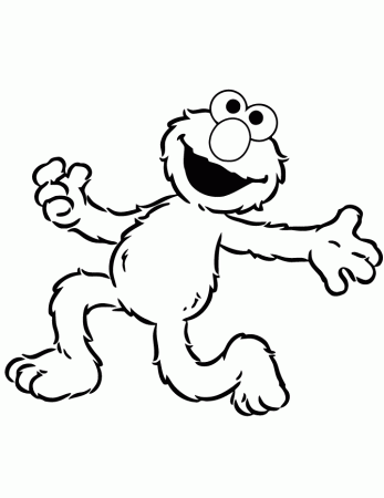 Cute Elmo Coloring Page | Free Printable Coloring Pages