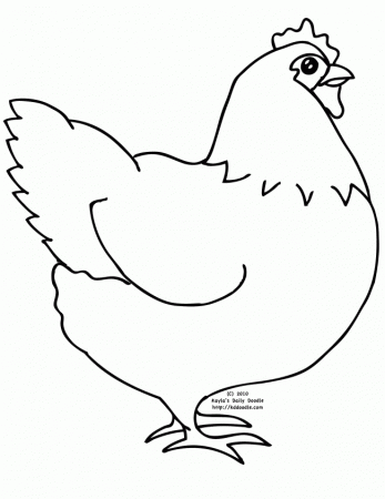 Nine, Ten, A Big, Fat Hen! | art coloring pages for kiddos