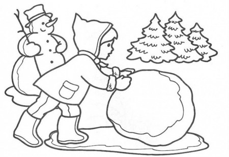 Winter Trees In India Drawing And Coloring For Kids 244319 Winter 