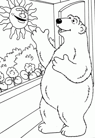 Bear in the big blue house | Kids Colouring Pages