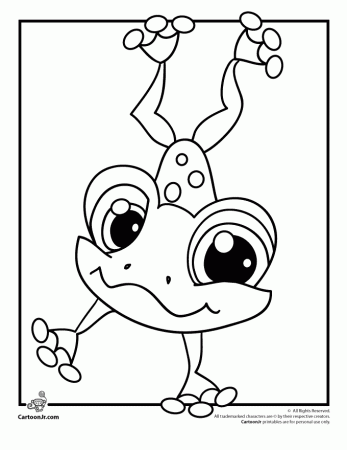 Littlest Pet Shop Coloring Page - Frog | Cartoon Jr.