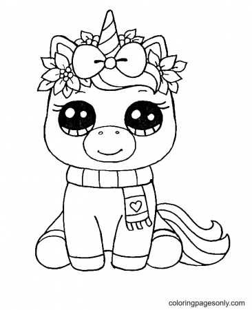 Unicorn for Christmas Coloring Pages - Christmas 2022 Coloring Pages - Coloring  Pages For Kids And Adults