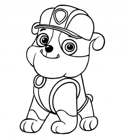 Baby Rubble Coloring Page - Free Printable Coloring Pages for Kids