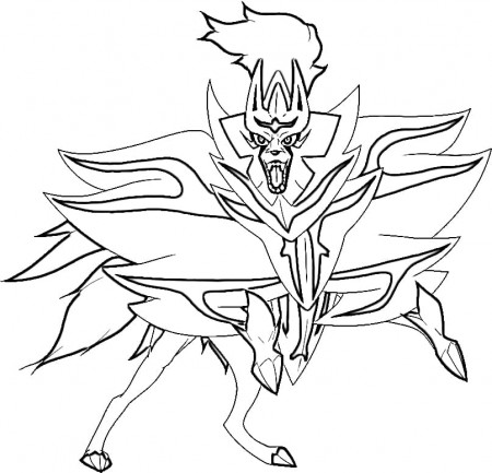 Zamazenta 2 Coloring Page - Free Printable Coloring Pages for Kids