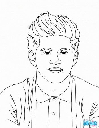 ONE DIRECTION Coloring pages - HARRY STYLES