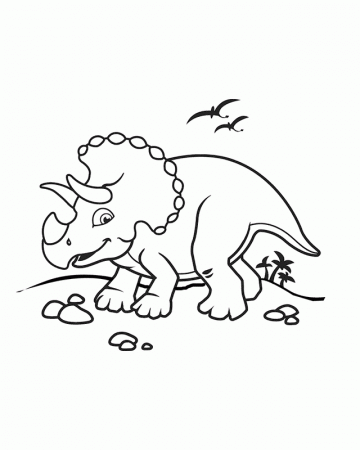 Animal ~ Printable Cute Baby Dinosaurs Coloring Pages ~ Coloring Tone