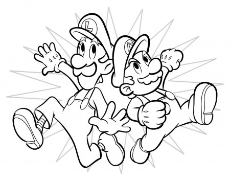 Mario Coloring Pages and Book | UniqueColoringPages