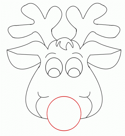 11 Pics of Reindeer Face Coloring Page - Free Printable Reindeer ...