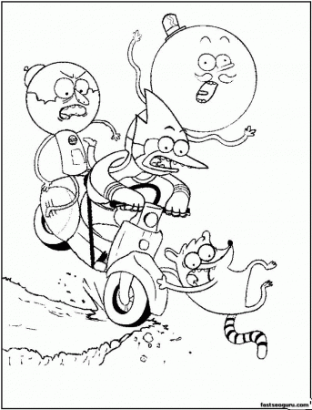 Regular Show Coloring Pages Icolorings Cartoon Network Regular ...