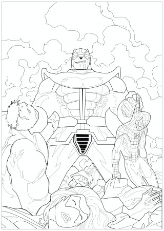 Marvel - Coloring Pages for Adults