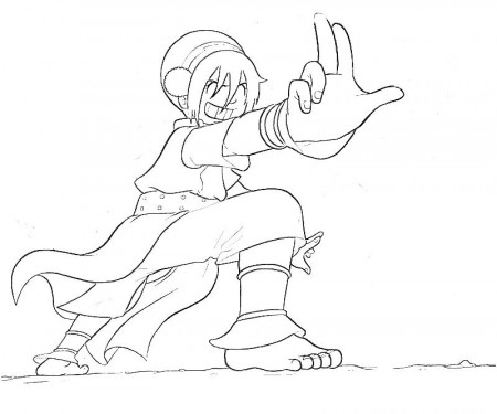 Toph coloring pages